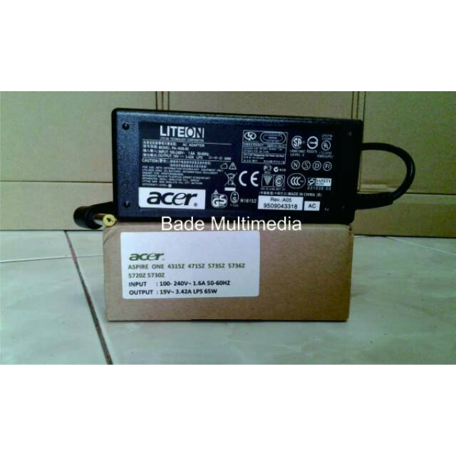 Adaptor Charger Acer Aspire One Notbook Laptop 5742z 5749z 5750z
