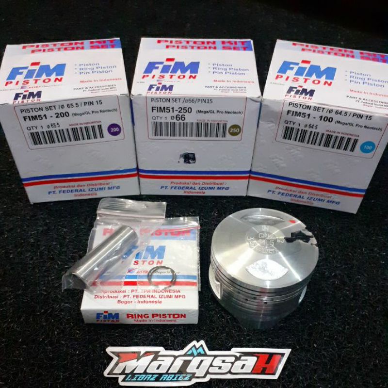 Piston FIM51 Piston fim mega pro - 64 64,5 65 65,5 66 Megapro / GL Pro Neotech Marqsah Racing-1