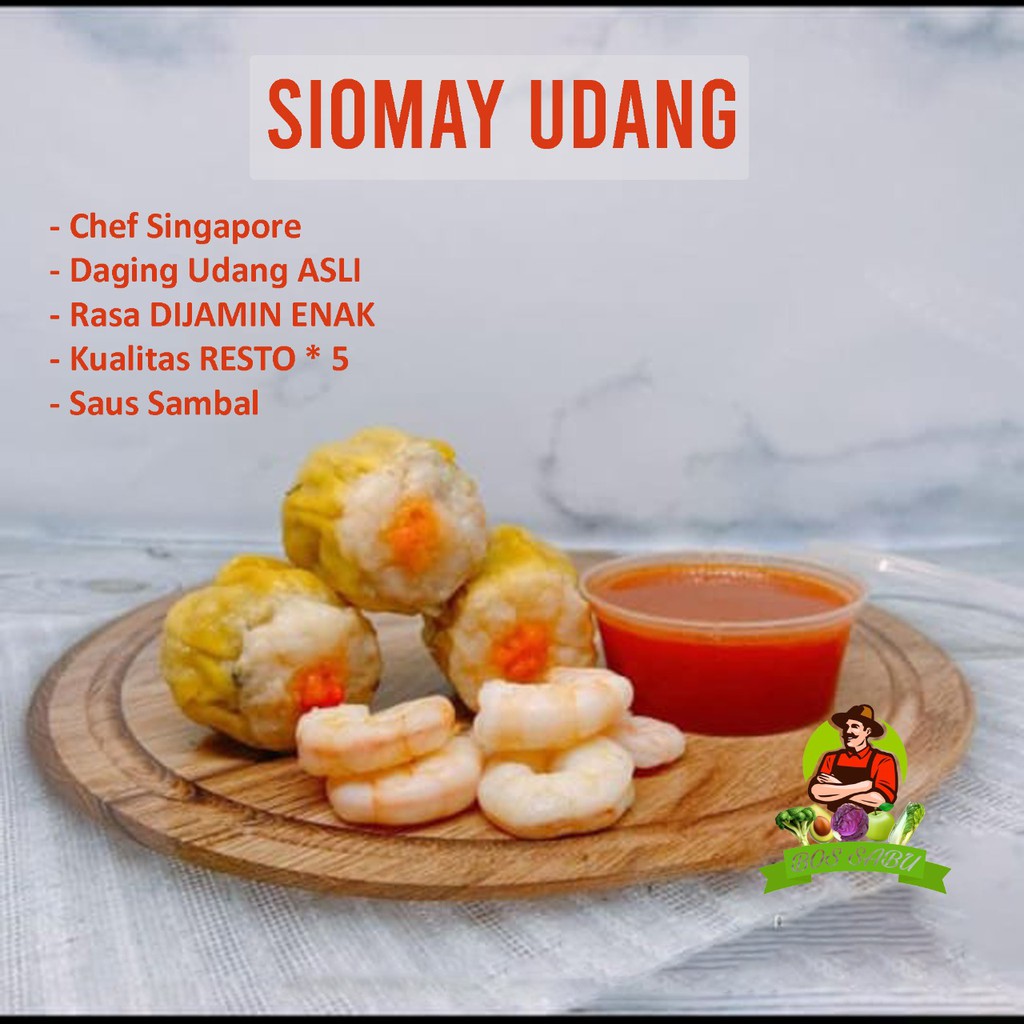 

Dimsum Siomay Udang Premium Halal 12 Pcs Frozen 300Gr