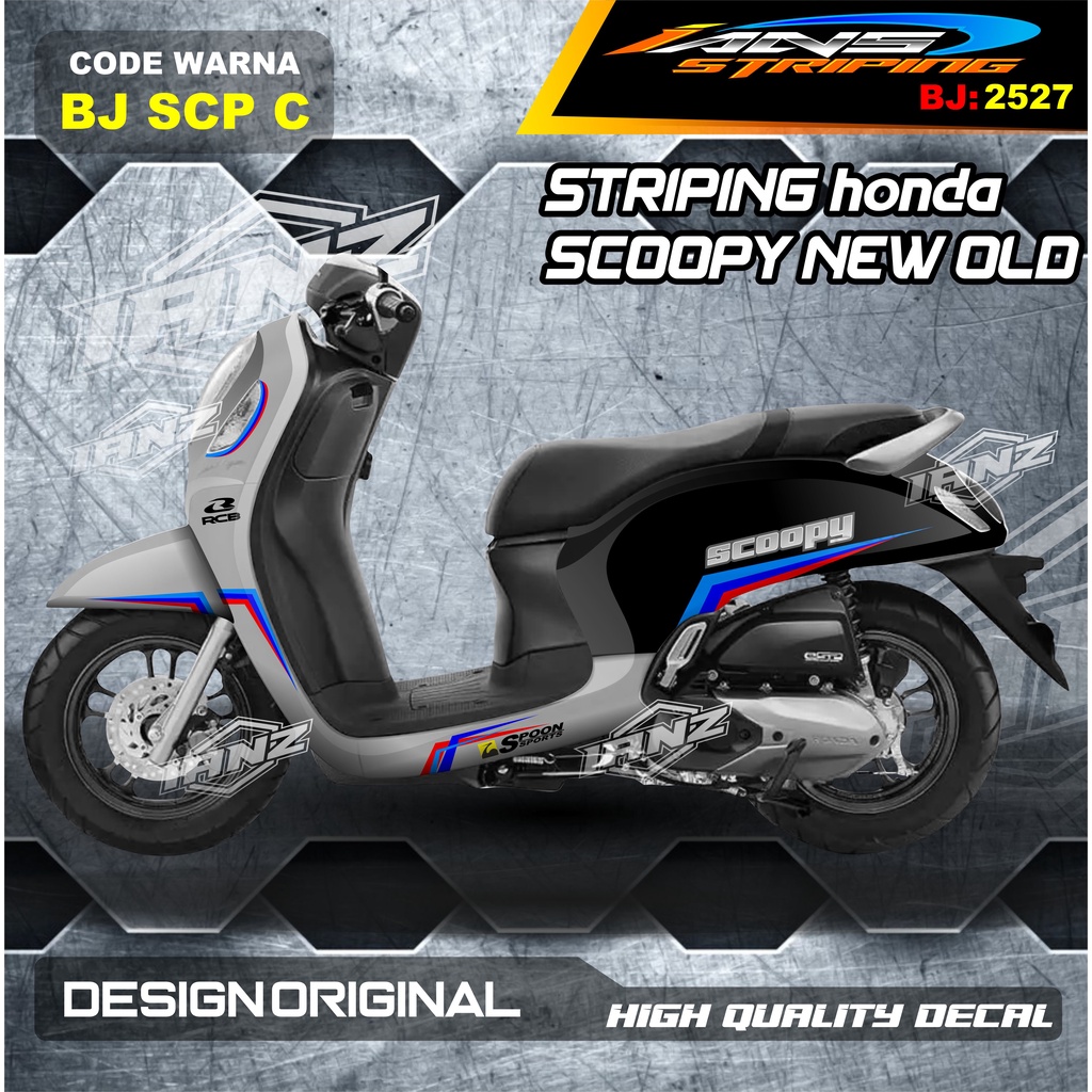 STICKER HONDA SCOOPY FULL BODY / STICKER VARIASI SCOOPY TERBARU  / STICKER SCOOPY