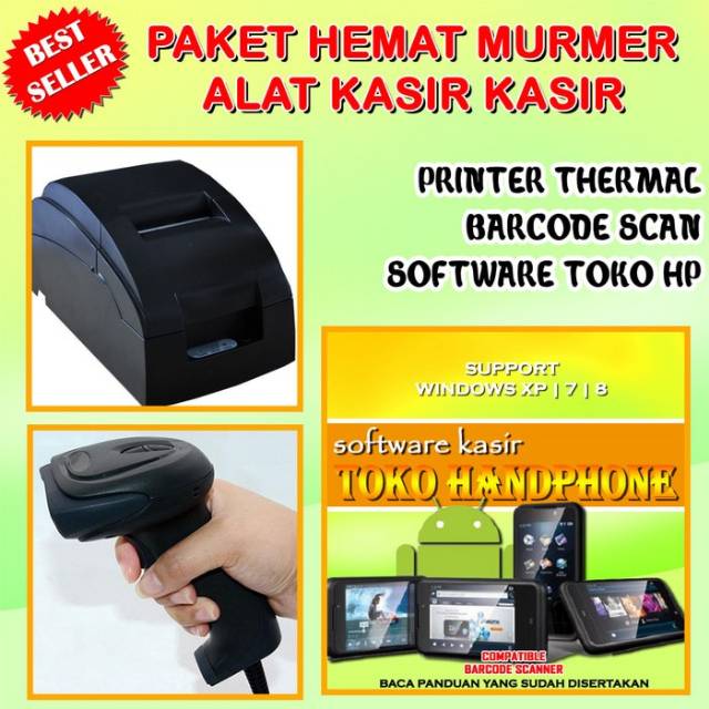 Printer kasir plus barcode hp