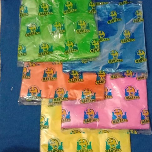 PROMO NIH!!! Plastik Kresek Embos Warna-warni Merk MANTAB Uk Tanggung