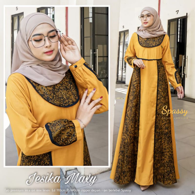 SPASSY DRESS MUSLIM WANITA JESIKA MAXY
