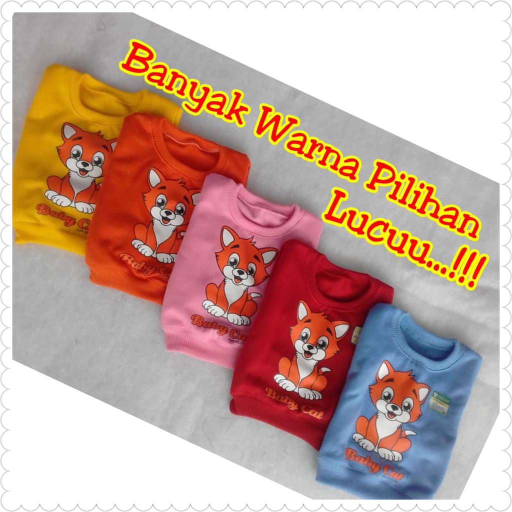 Jaket bayi sweater cat promo