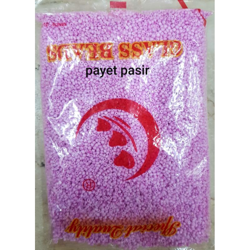 Mote Motif Payet Pasir Pink 1pon