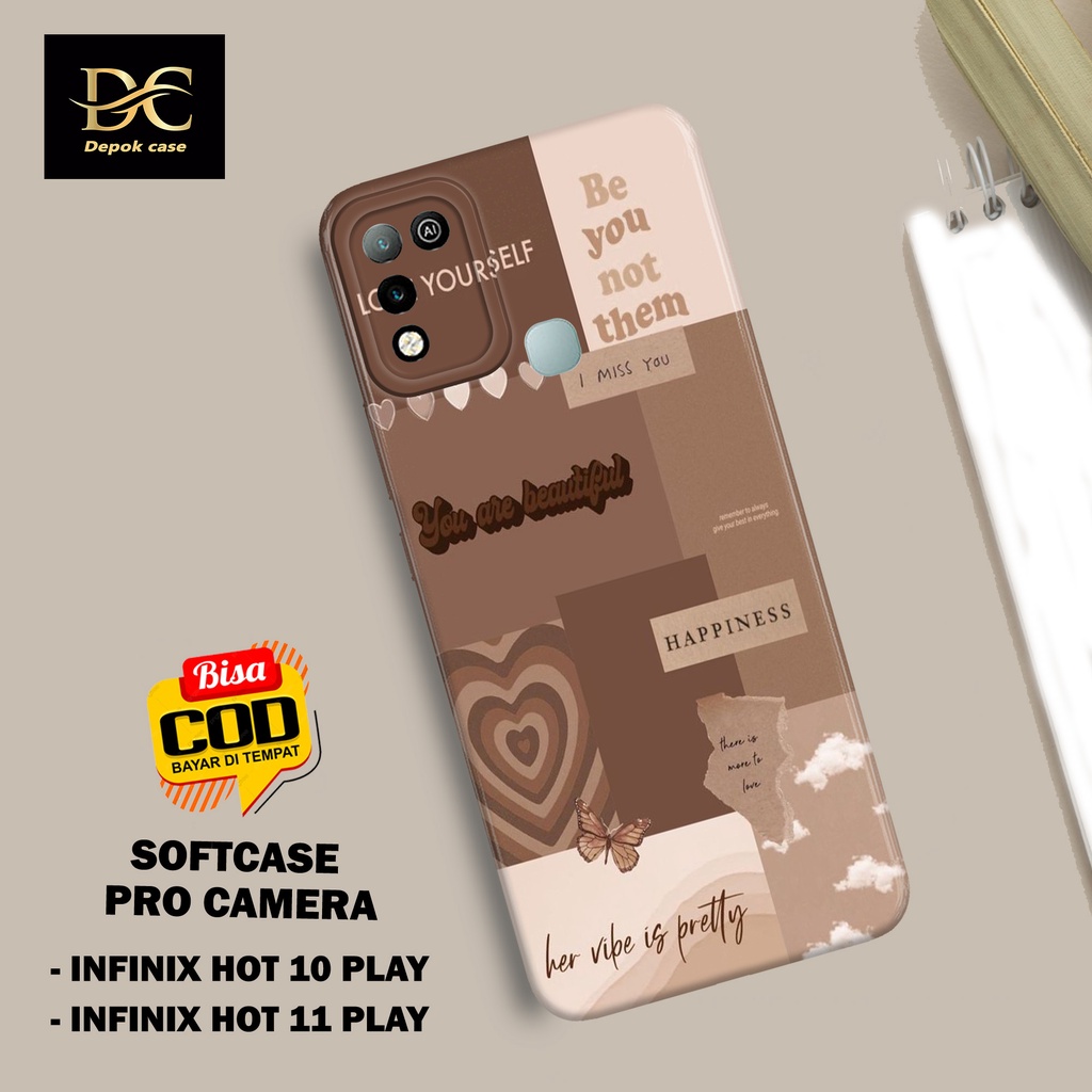 Case Infinix Hot 10 Play / Infinix Hot 11 Play Terbaru - Fhasion Case AESTHETIC - Casing Hp Infinix 
