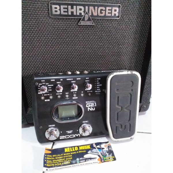efek gitar zoom G2.1Nu normal no