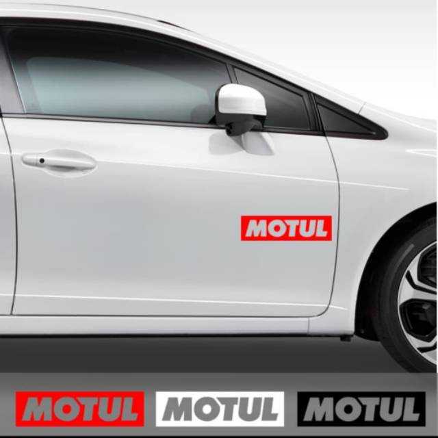 Sticker Mobil Model Logo Motul Cutting Stiker Mobil