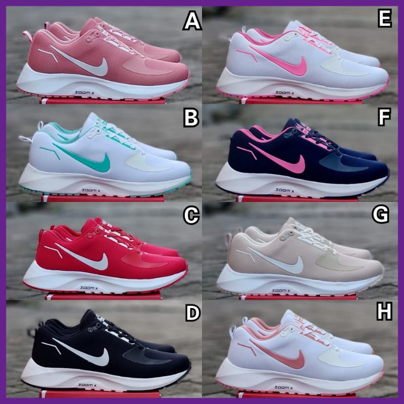 SEPATU NIKE ZOOM RUNNING WANITA / SNEAKERS NIKE OLAHRAGA SENAM ZUMBA AEROBIK CEWEK / SEPATU KULIAH