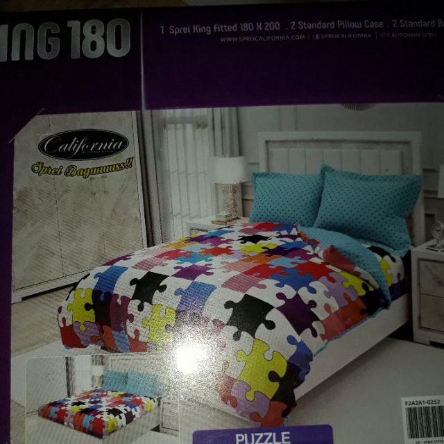 Sprei California King B2 Uk. 180x200cm [grosir & Ecer Murah]