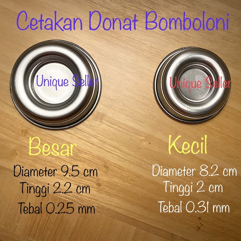 Cetakan Donat Mini Tanpa Lubang / Cetakan Donat Bomboloni Mini / Cetakan Tulban Mini Press Tanpa Sambungan