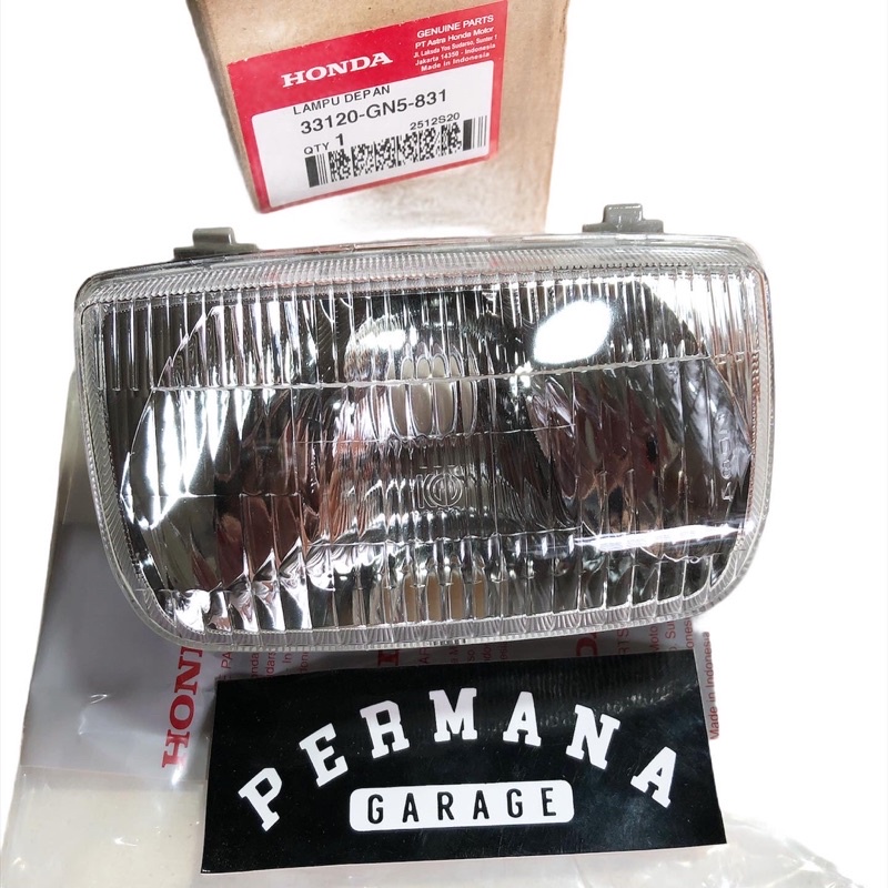 headlamp reflektor lampu depan honda astrea grand bulus impressa legenda 1 original ahm marking kgd