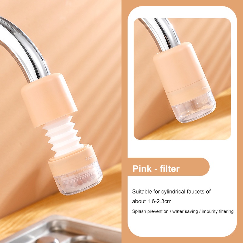 [360 Degree Swivel 3 Modes Anti-Splash Water Saving Faucet Sprayer Aerator] [ink Faucet Filter Nozzle] [Bathroom Faucet Purifier]