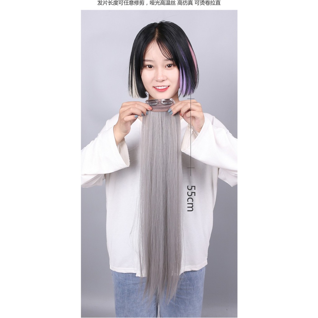 HLB 2 KLIP highlight ombre gradasi tebal lebar hair clip klip rambut