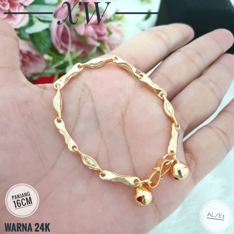 Gelang Tangan Fashion Warna 24k GAL08001