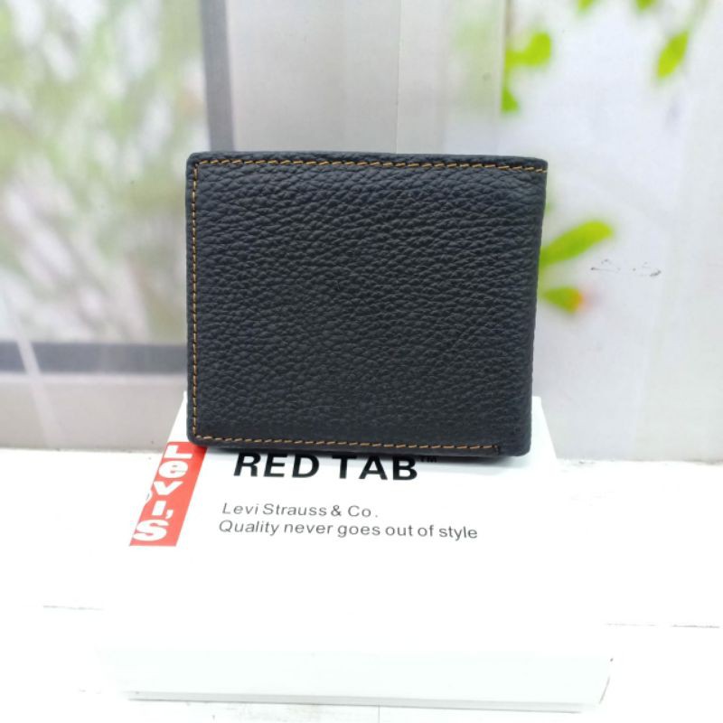 Dompet Kulit Pria L9024. Dompet Cowok Lipat Kulit Basah. Dompet Kulit Sapi Asli Import