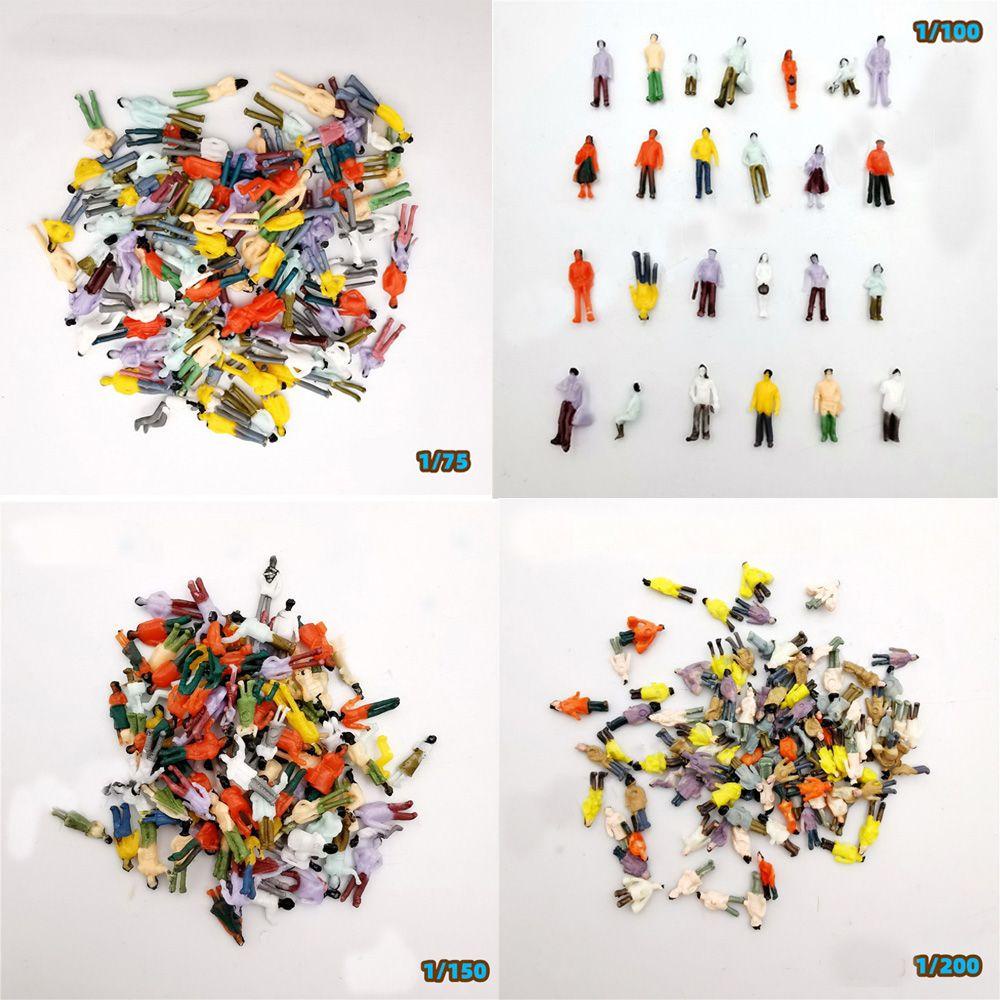 R-flower 100pcs / Set Miniatur Orang Warna-Warni Untuk Dekorasi Rumah Boneka