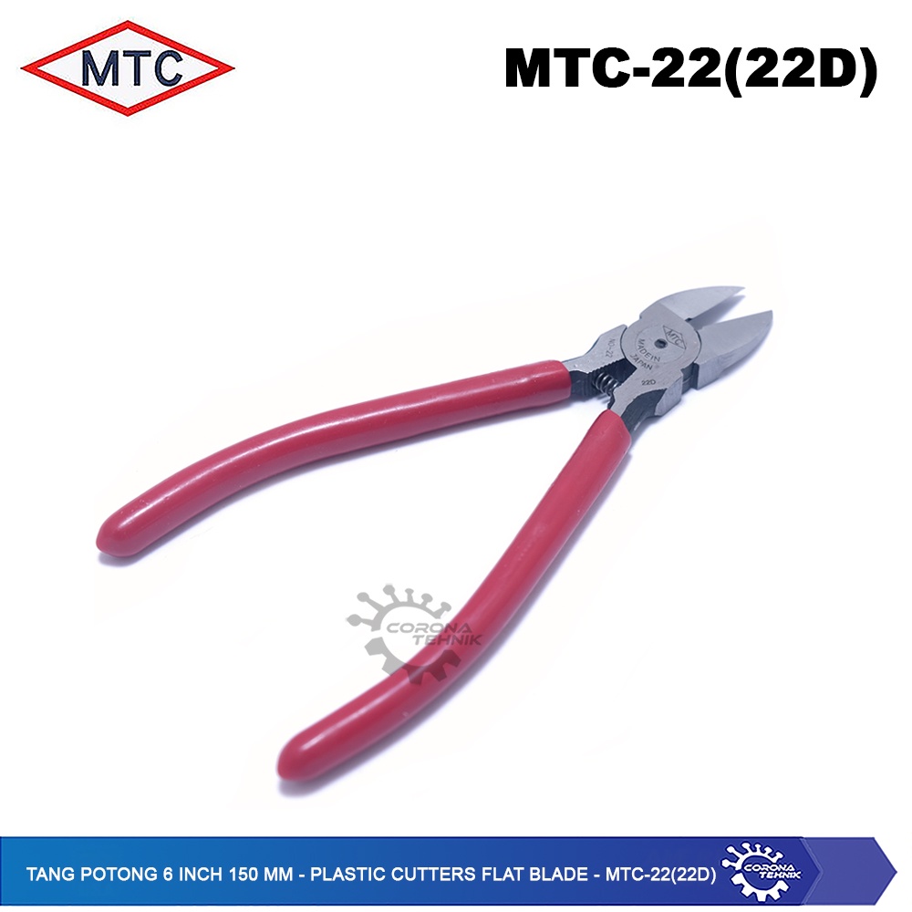 MTC-22 (22D) - Tang Potong 6 Inch 150 mm - Plastic Cutters Flat Blade