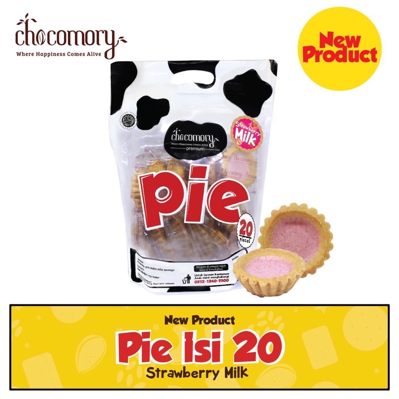 

Pie Chocomory Strawberry isi 20pc