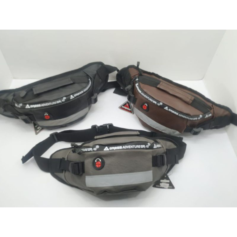 Tas Waist Bag Gress semi kulit sintetis