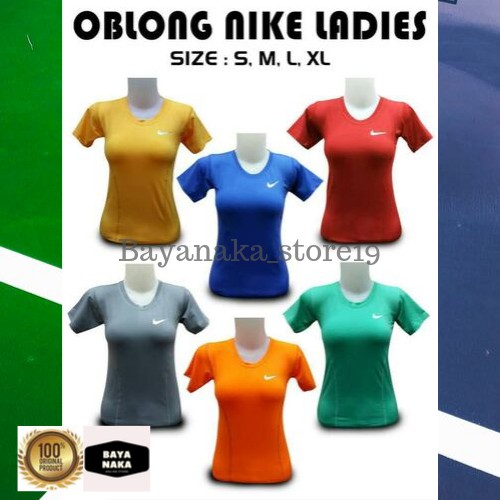 KAOS BAJU MANSET WANITA NIKE FITNES GYM YOGA ZUMBA SENAM RENANG Jogging