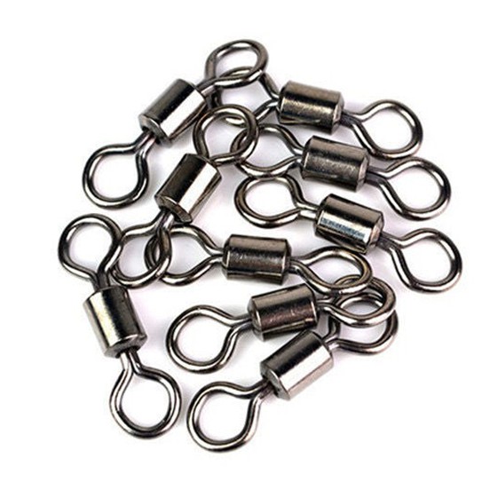 10pcs Kili-Kili Pancing Rolling Swivel Bahan Stainless Steel