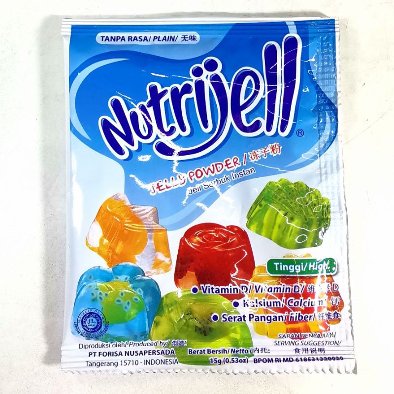 

Nutrijell Agar Agar Besar 15gr Aneka Rasa