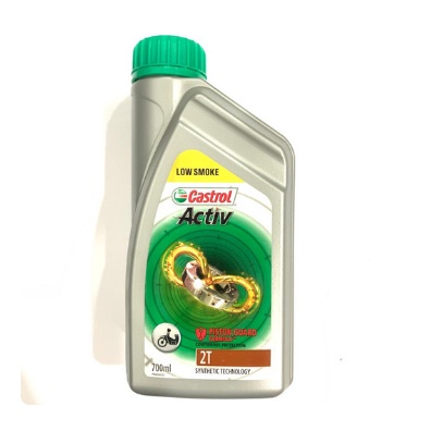 Castrol Activ 2T Low Smoke Piston Guard 0.7L Oli Samping (Dijamin Asli)