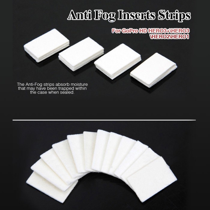 Anti Fog Drying Filter Insert for Xiaomi Yi &amp; GoPro (12Pcs)