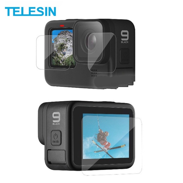 Tempered Glass LCD and Lens Screen Protector TELESIN for GoPro HERO 9