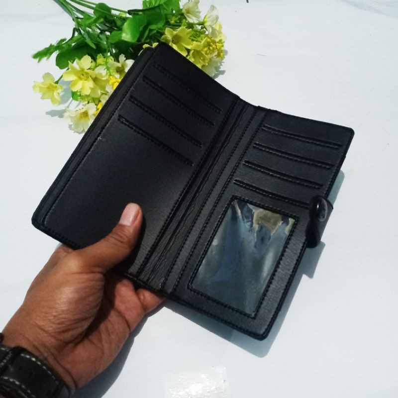 DOMPET PRIA PANJANG TERKEREN SEMI KULIT KANCING BISA COD