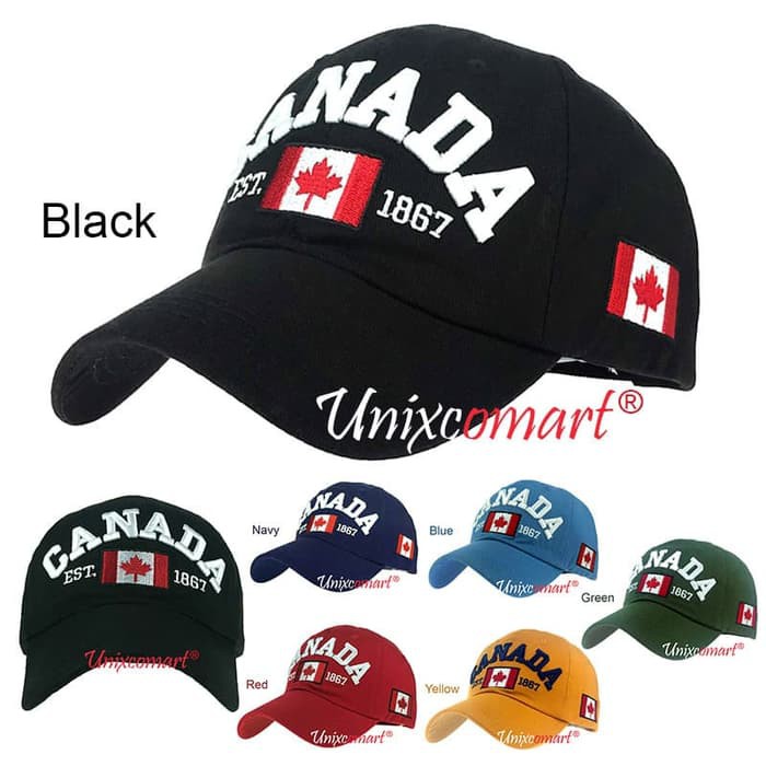 Kerai Topi Pria Dan  Musim Panas Memancing Besar Keren Topi Penuh IK903 Canada Est.1867 Hat Cap Cas