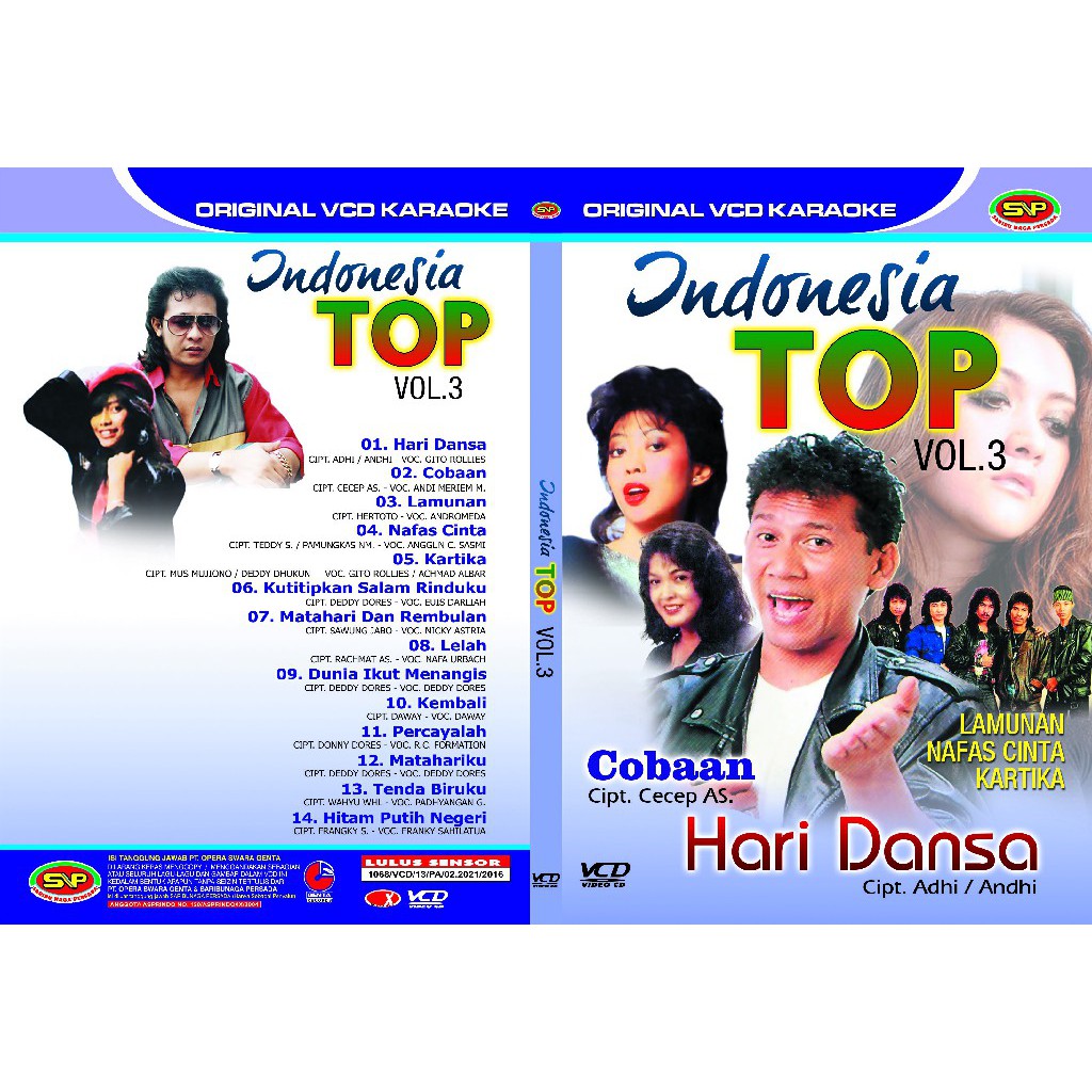 Vcd Original Pop Kenangan Indonesia Top Vol 3