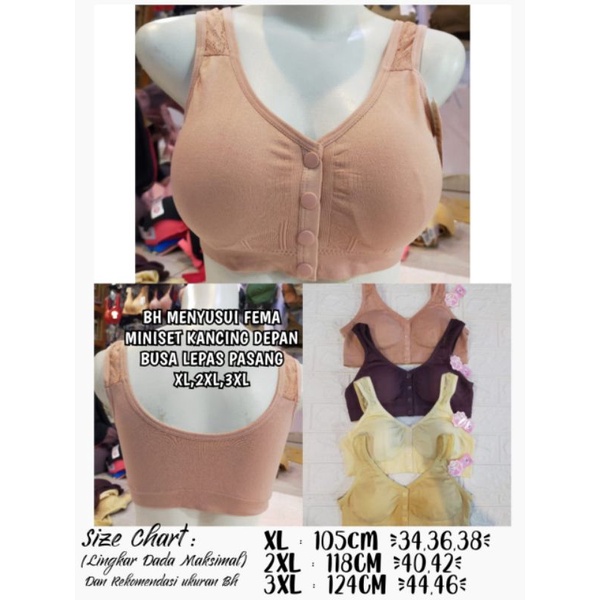 BH MENYUSUI FEMA KANCING DEPAN
