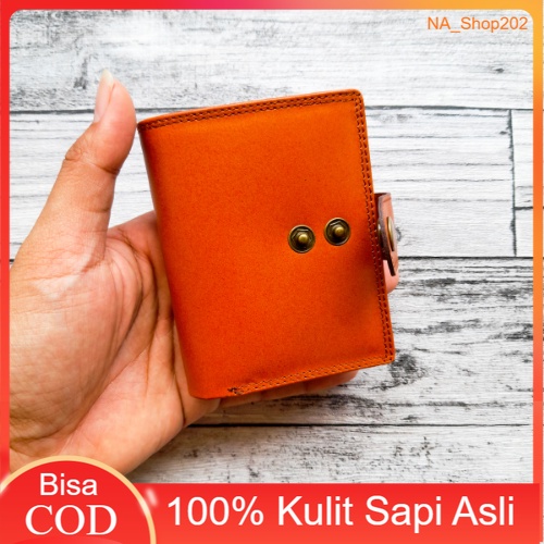 Dompet Kartu Pria Wanita Kulit Asli Banyak Slot - Dompet Kartu Kulit Asli
