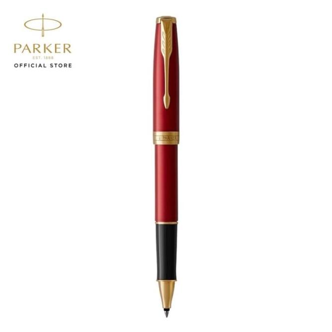 

Parker Sonnet Red Gold Trim Rollerball ---Terbaru---