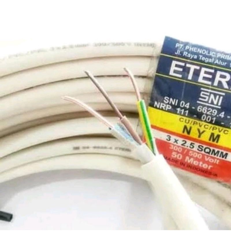 ETERNA KABEL NYM 3X2,5 PER METER - SNI LMK ORIGINAL ORI - 3X2,5