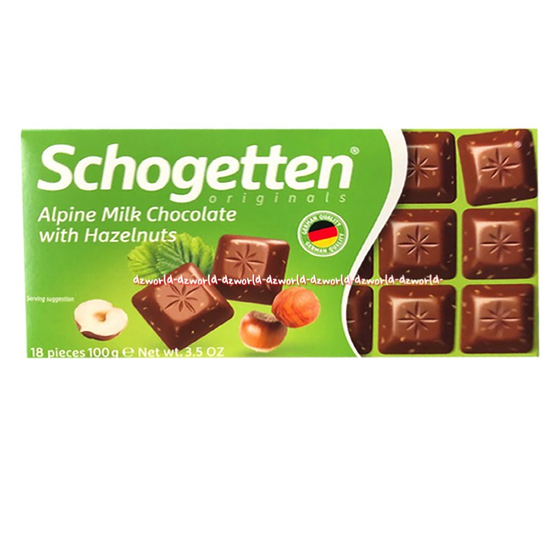 Schogetten Original Alpine Milk Chocolate 100gr Coklat Chocolate