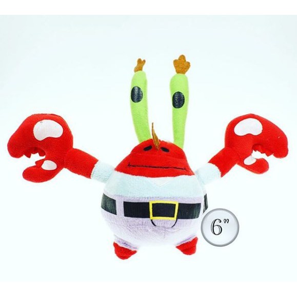 Boneka Cartoon Spongebob Squarepants Mr Crab 6inch Murah