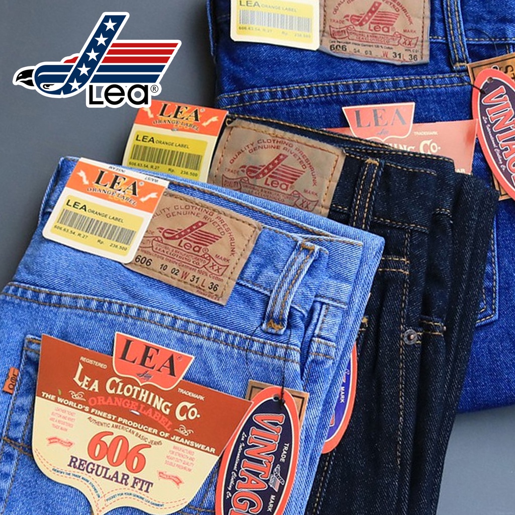 Terbaru lea jeans original premium jins reguler standart non streach