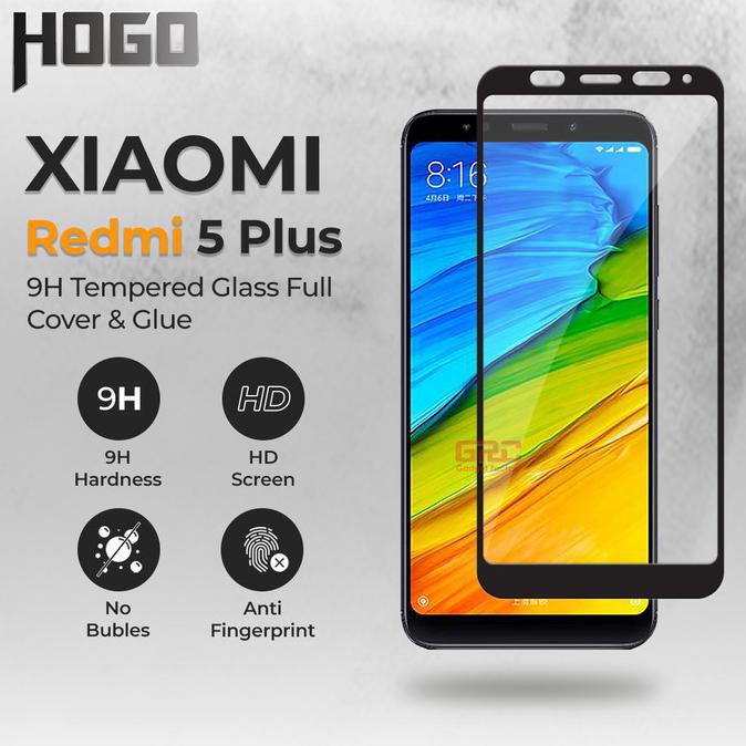 Redmi 5 Plus Tempered Glass Full Layar