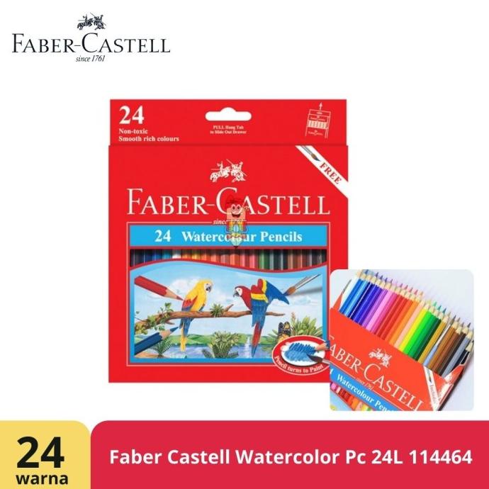 

(BISA COD) Pensil Warna Faber-Castell 24 Watercolour Pencils (#114464) LIMITED EDITION Kode 824