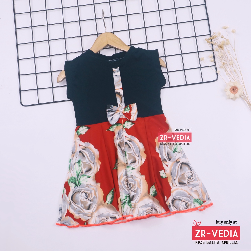 Dress Lala Bayi Uk 3-18 bulan / Baby Anak Perempuan Murah Baju Dres Batik Yukensi Adem  Grosir