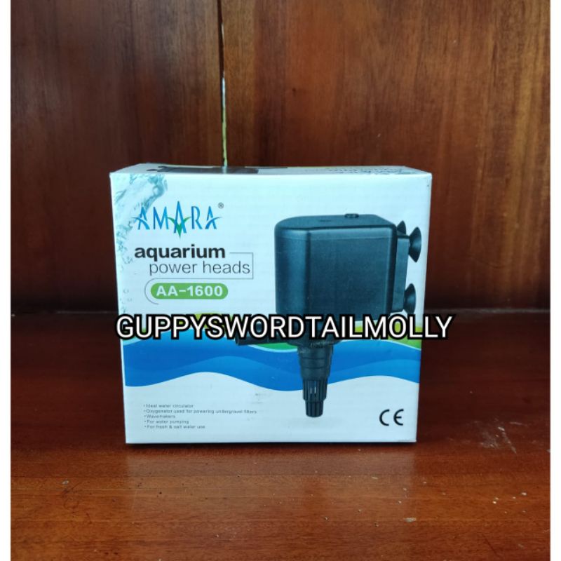 Amara Power Head AA 1600 Pompa Filter Celup Air Aquarium Aquascape