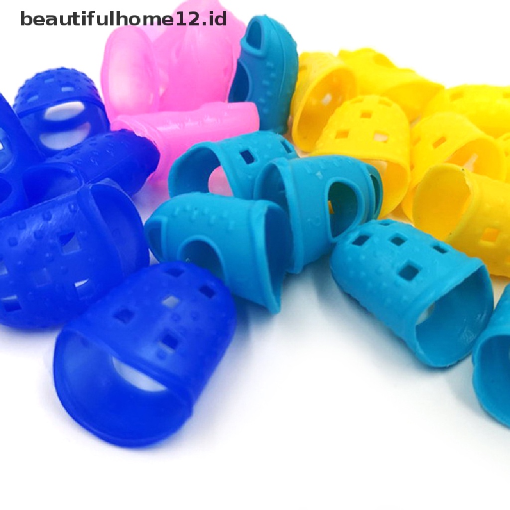 【beautifulhome12.id】 4PCS Guitar Fingertip Protectors Finger Guards For Ukulele Guitar Accessories .