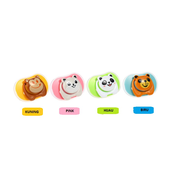 Empeng bayi / dot bayi animal lucu beruang bear Baby Pacifier / Dot Bayi / BPA FREE / Dot BULAT