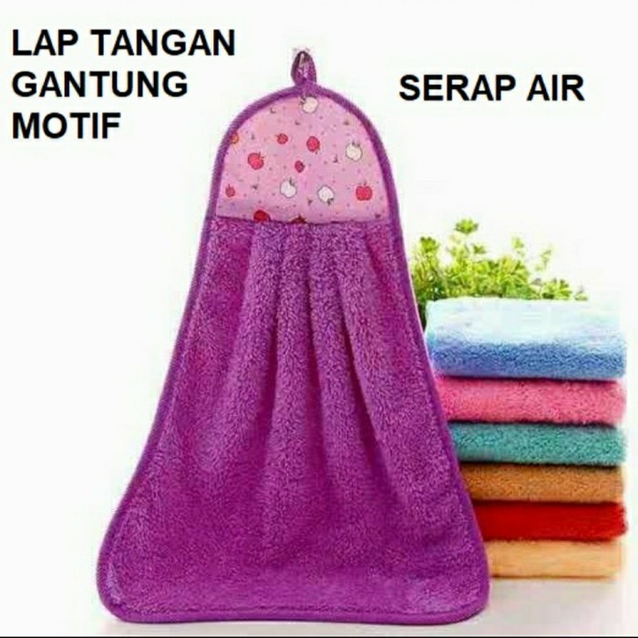 Kain Lap Dapur Motif Kain Lap Tangan Handuk Model Gantung Serap Air