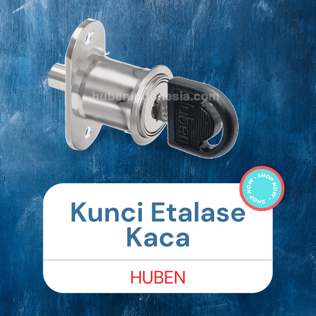 (Huben) Kunci Etalase Kaca Kunci Tusuk Push Lock