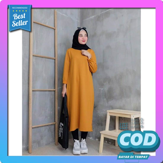 Baju Atasan Tunik Remaja Terbaru / Araika Tunik Terbaru / Baju Long Tunik Wanita Bestseller Termurah