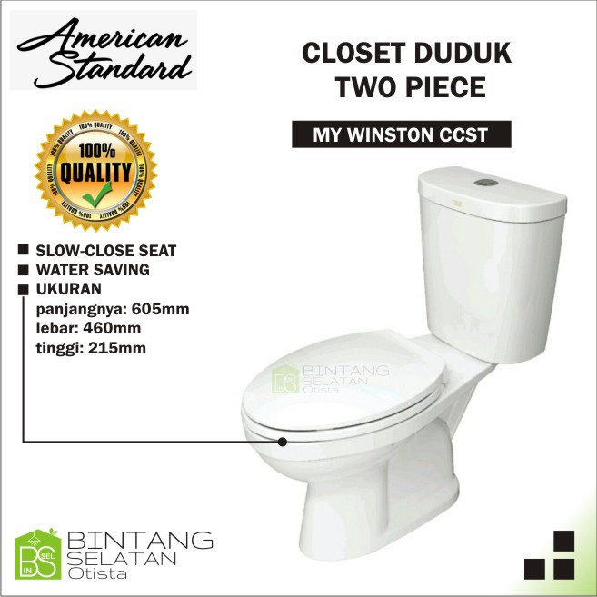 CLOSET DUDUK AMERICAN STANDAR MONOBLOK TWO PIECE MY WINSTON CCST